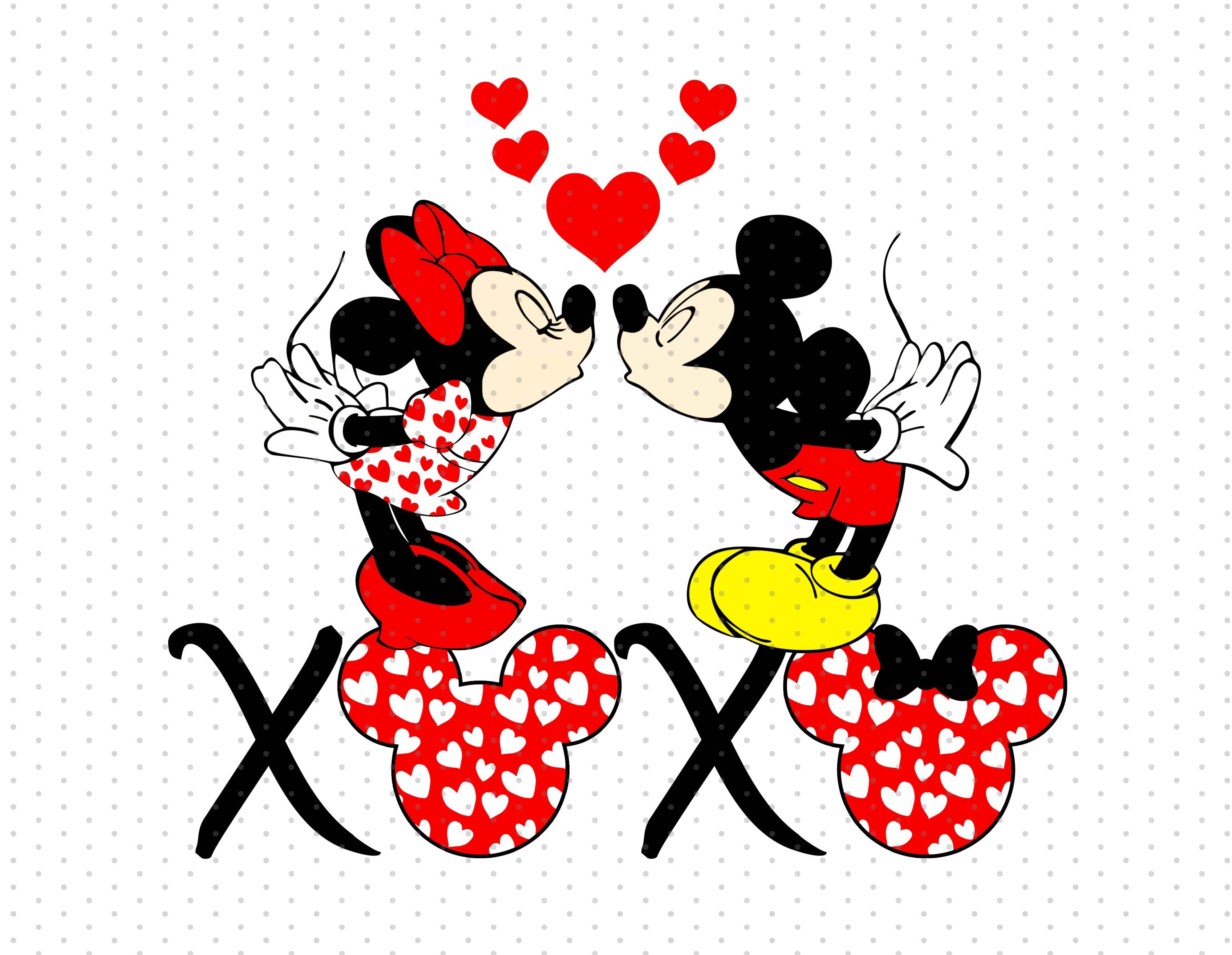 Disney Valentine Valentine's Day Mickey Ears - Digital Download Sublimation  Design, PNG Files