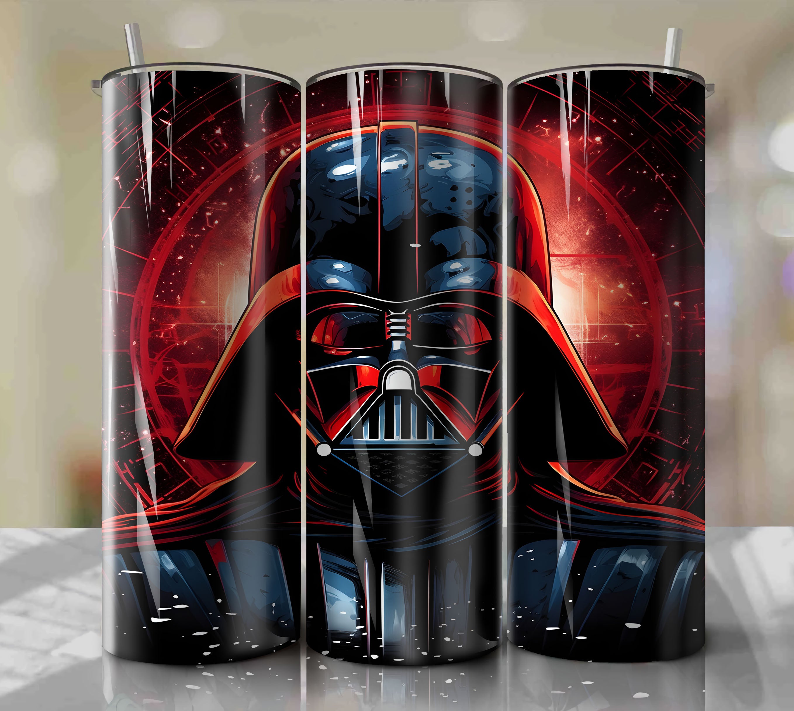 Darth Vader 20oz Sublimation Tumbler Designs, Star Wars Straight Skinn –  PixelsCrafted