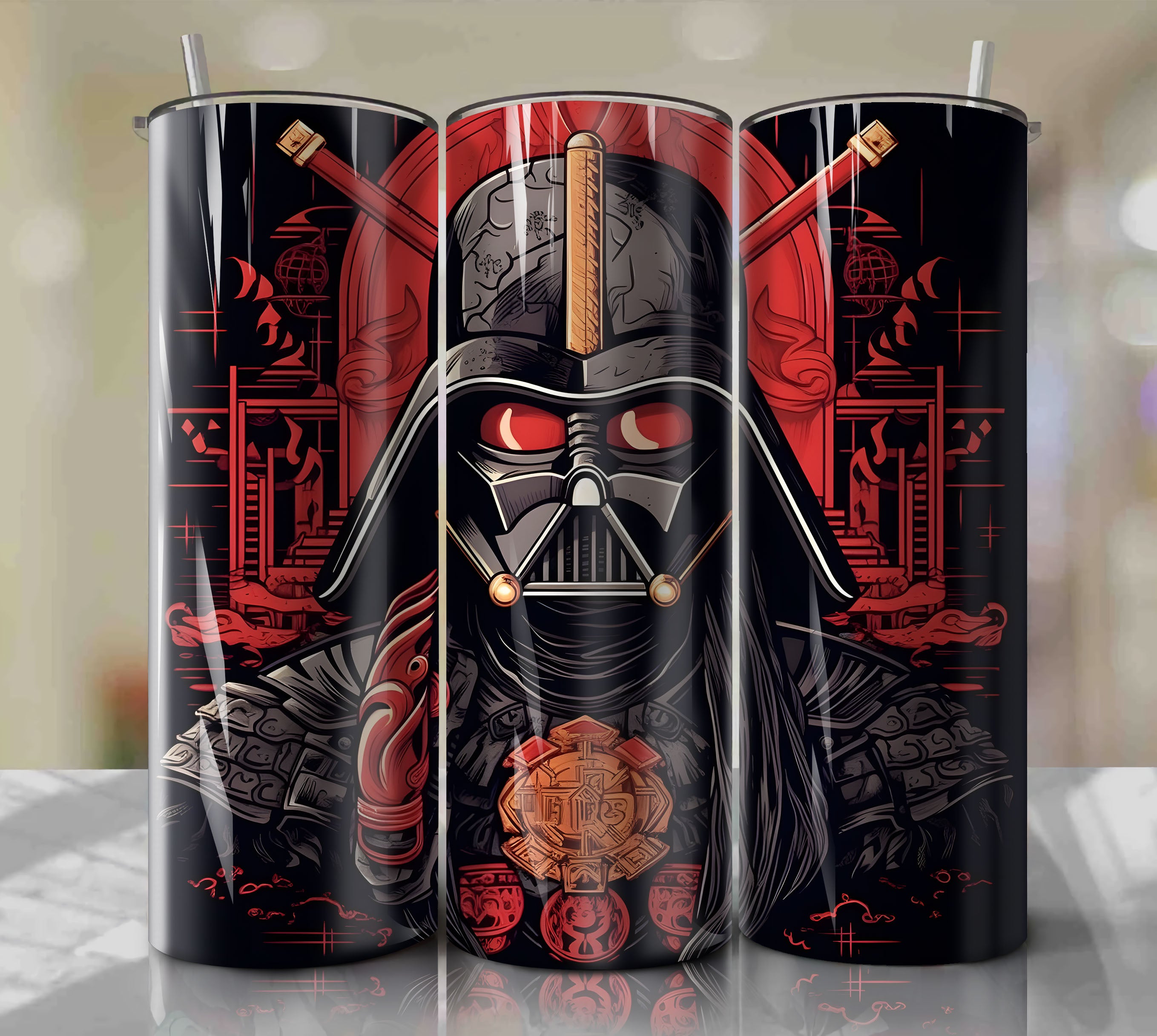 Abstract Star Wars 20oz Skinny Tumbler – Raven XTreme