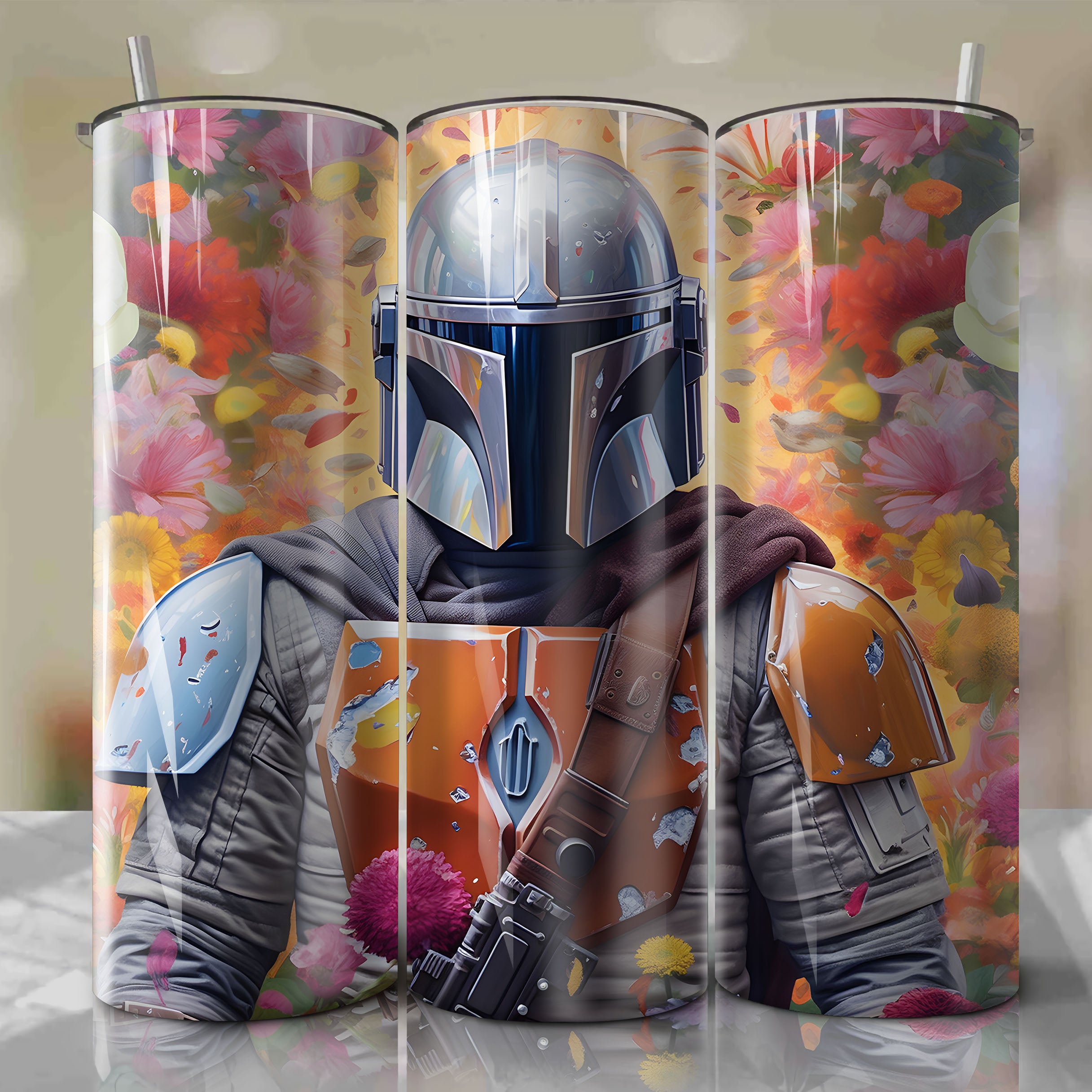 Star Wars 20oz Skinny Tumbler Sublimation PNG, Instant Download