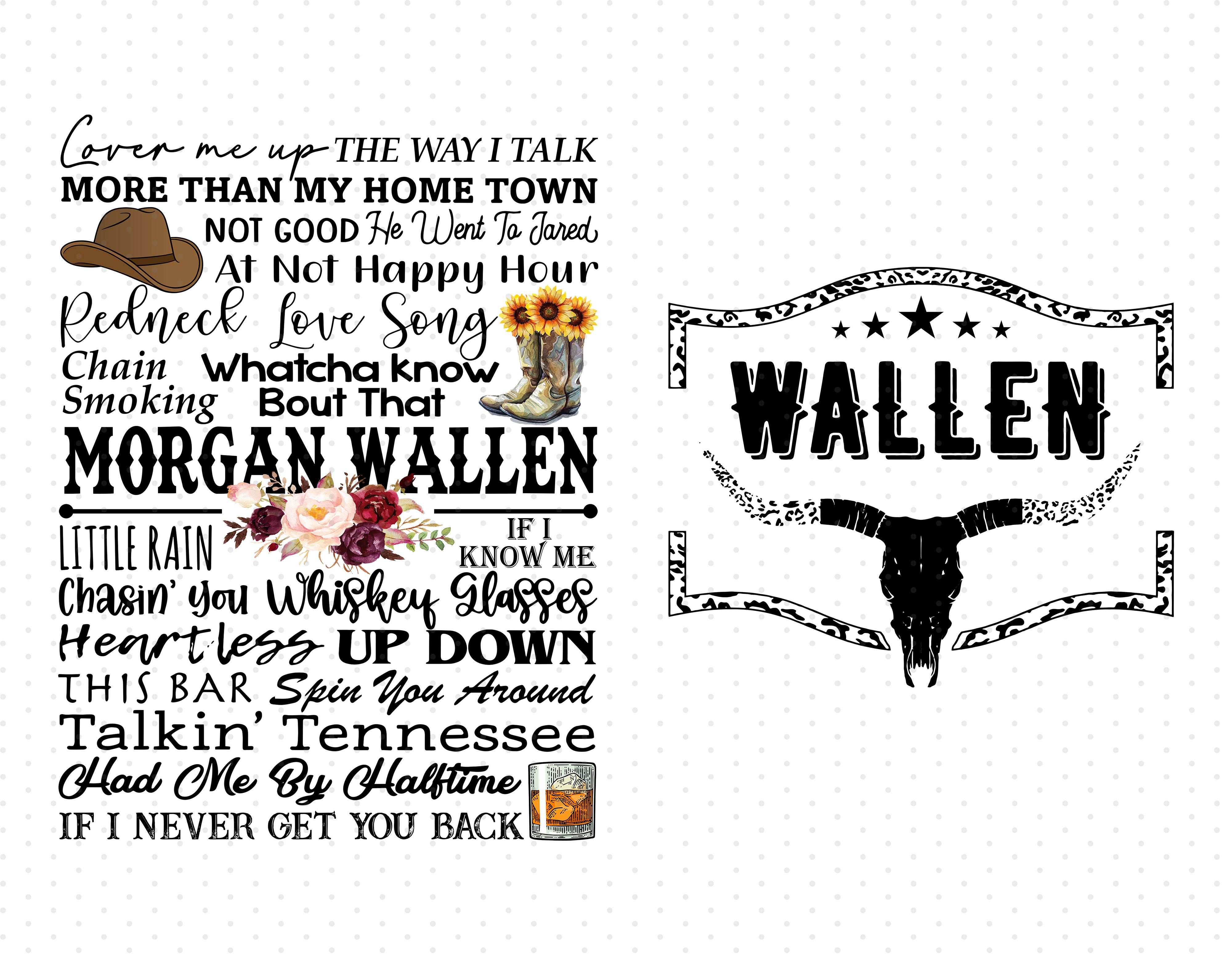 Wasted On You PNG Sublimation Morgan Wallen sublimation