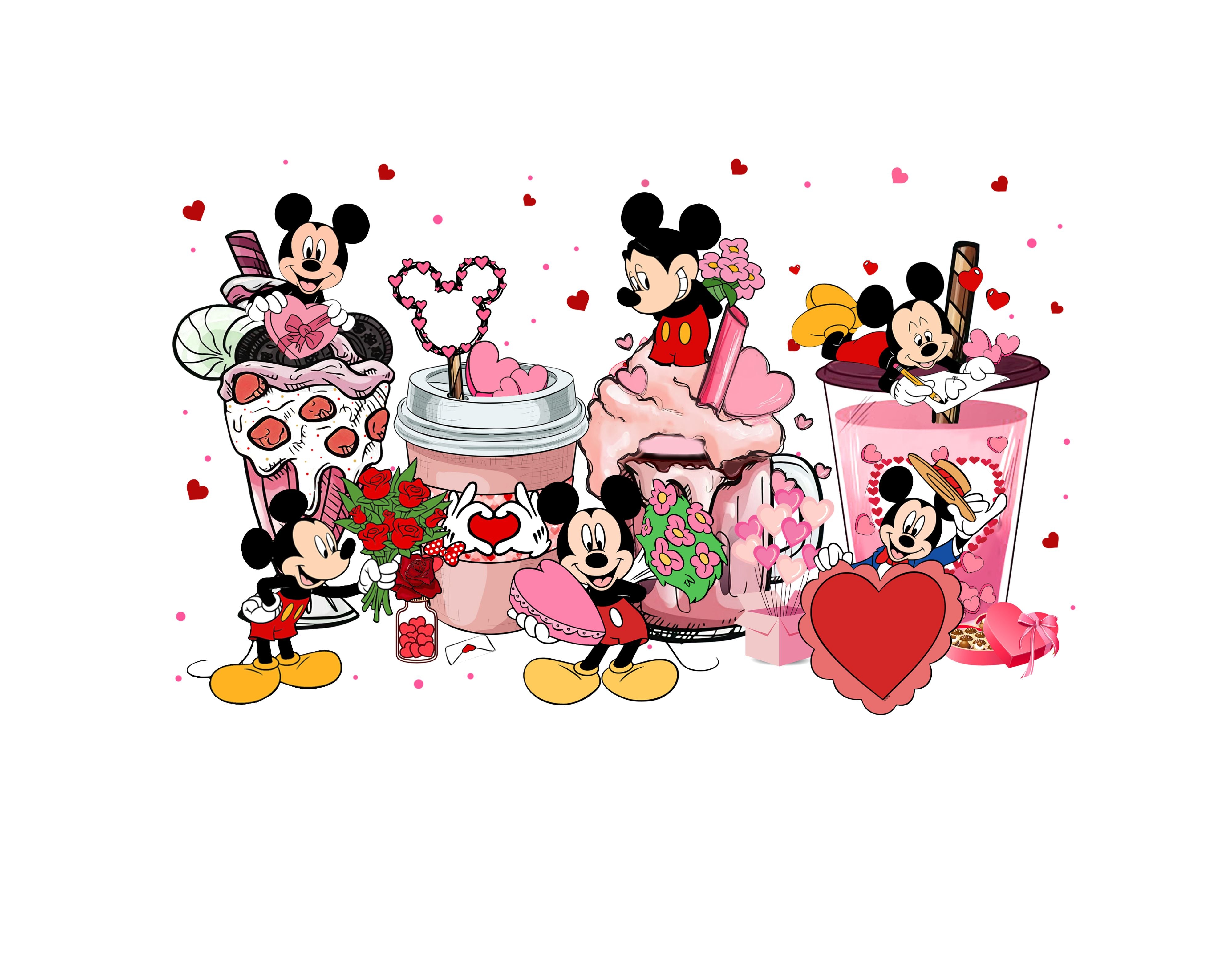 Food And Drink Mickey PNG File Valentine's Day Instant Download