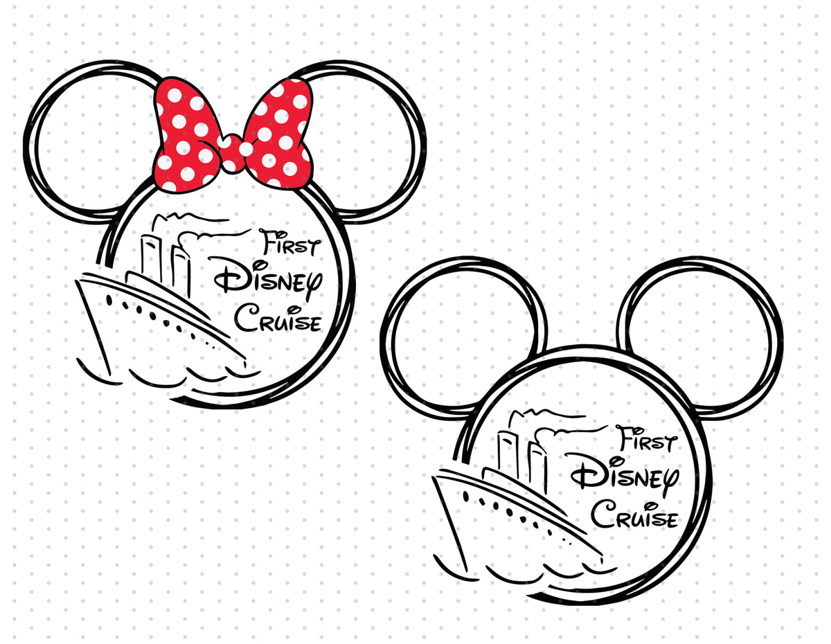 Industrialiseren Ruimteschip Beneden afronden Bundle First Disney Cruise Mickey And Minnie SVG, Family Svg, Magical