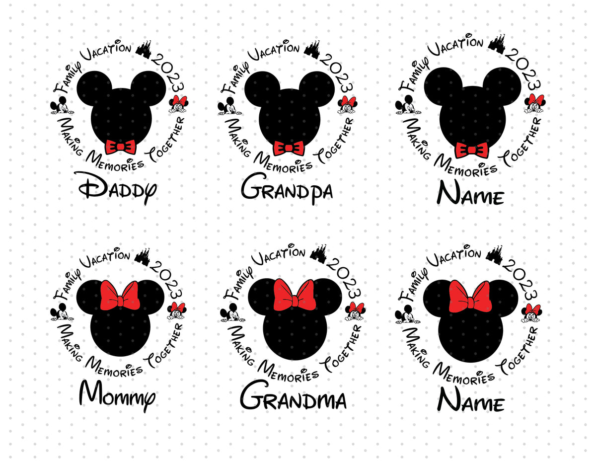 Bundle Mouse & Friends Svg, Family Vacation Svg, Family Trip Svg, Vacay  Mode Png