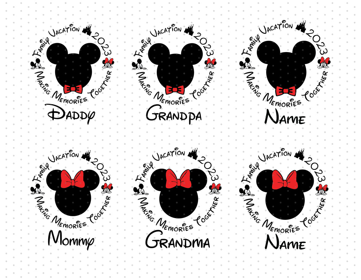 Bundle Family Vacation 2023 SVG, Family Svg, Magical Kingdom Svg, Fami