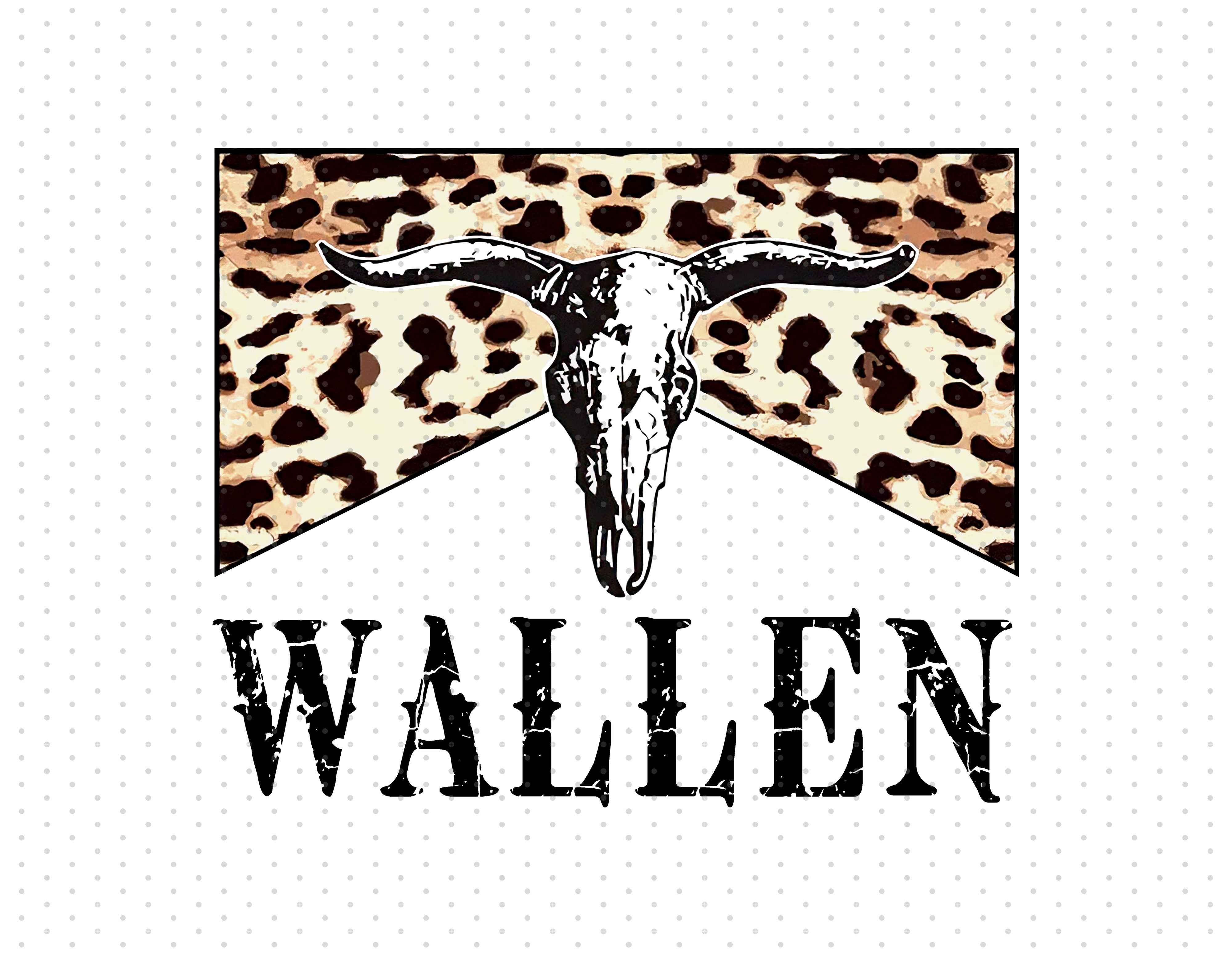 Wallen Leopard Sublimation PNG Morgan Wallen SVG Cut File Cow Head