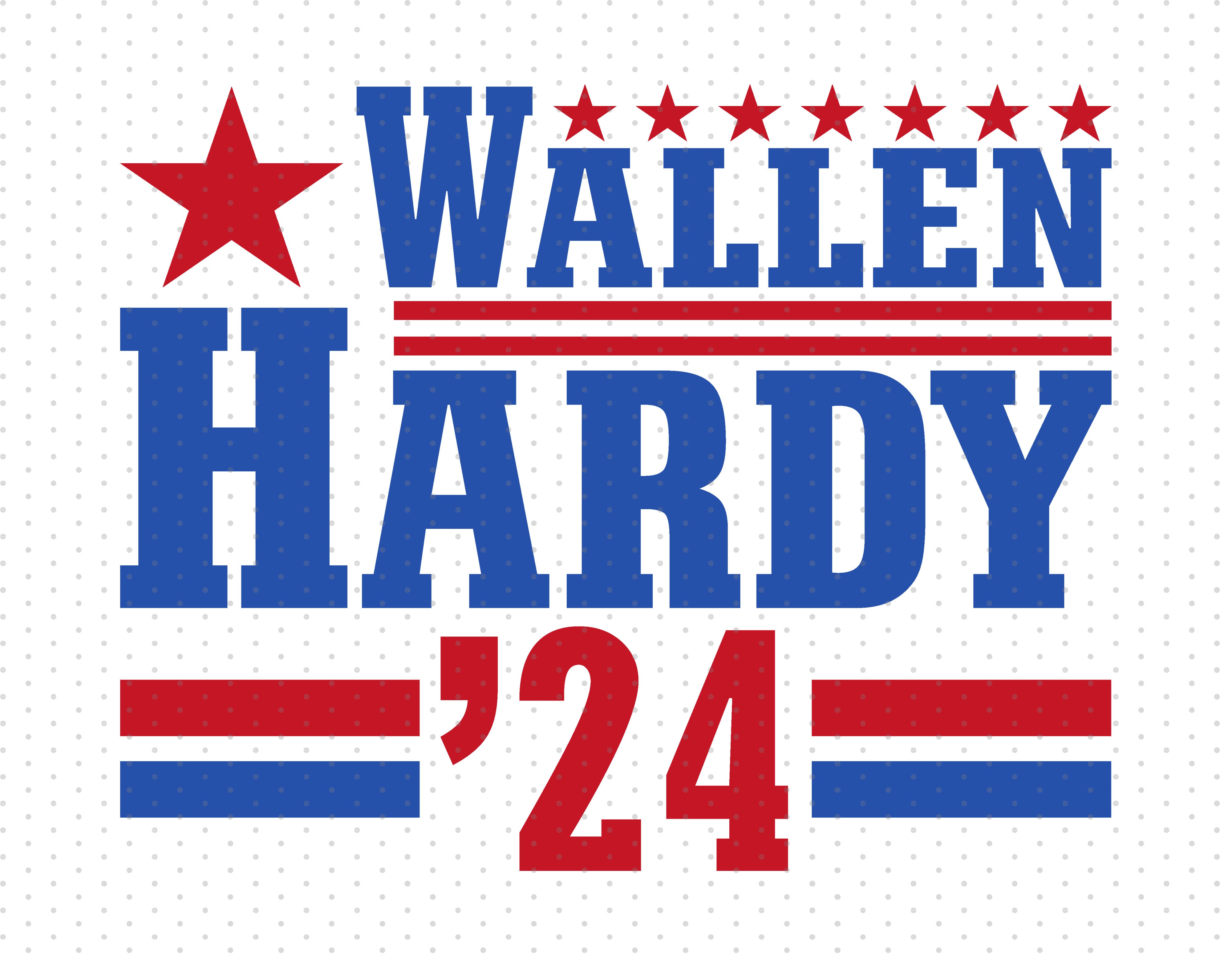 Wallen Hardy '24 SVG Png President Election Design Instant Download