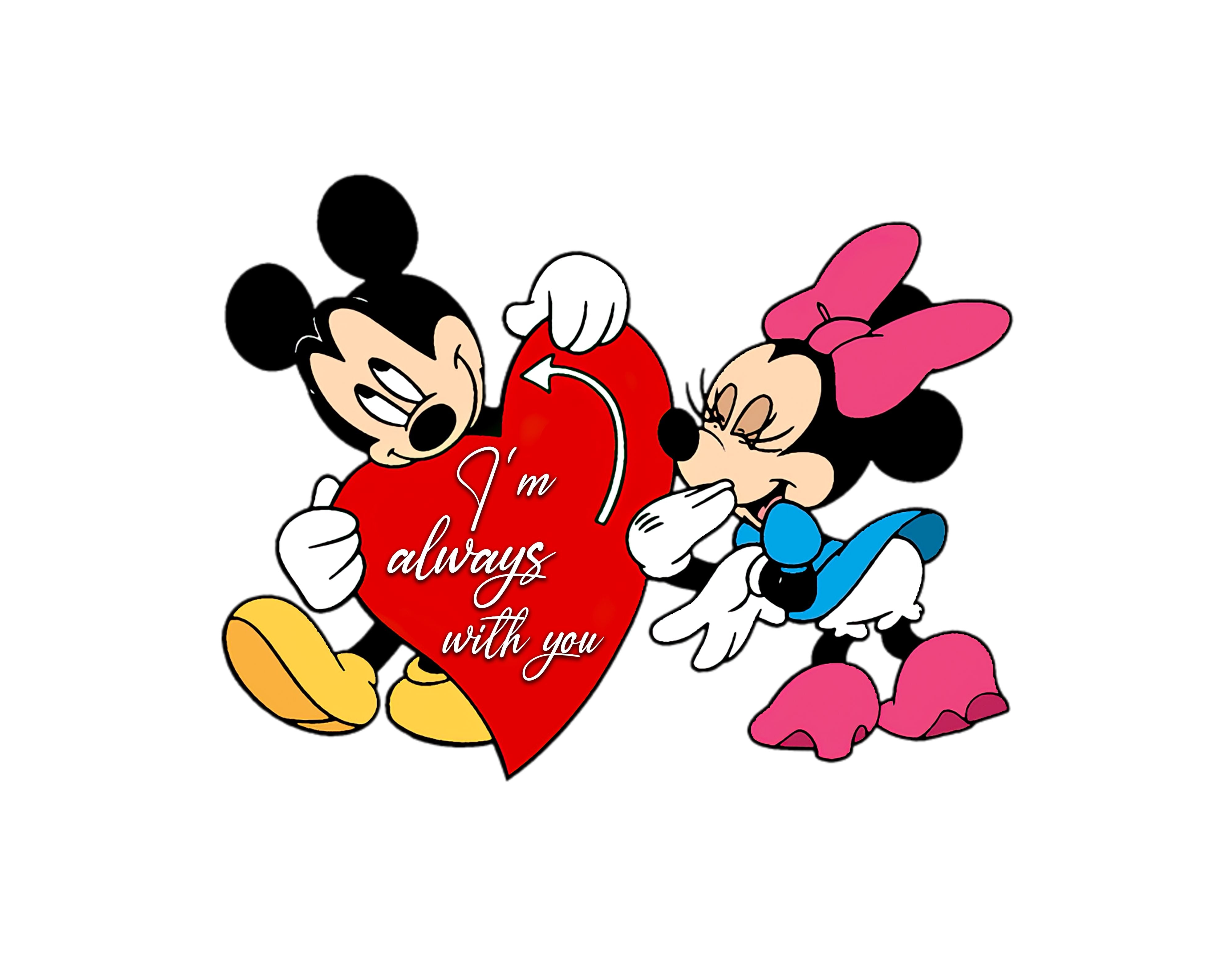 Happy Valentine's - Mickey Mouse And Disney Friends PNG - Instant Down
