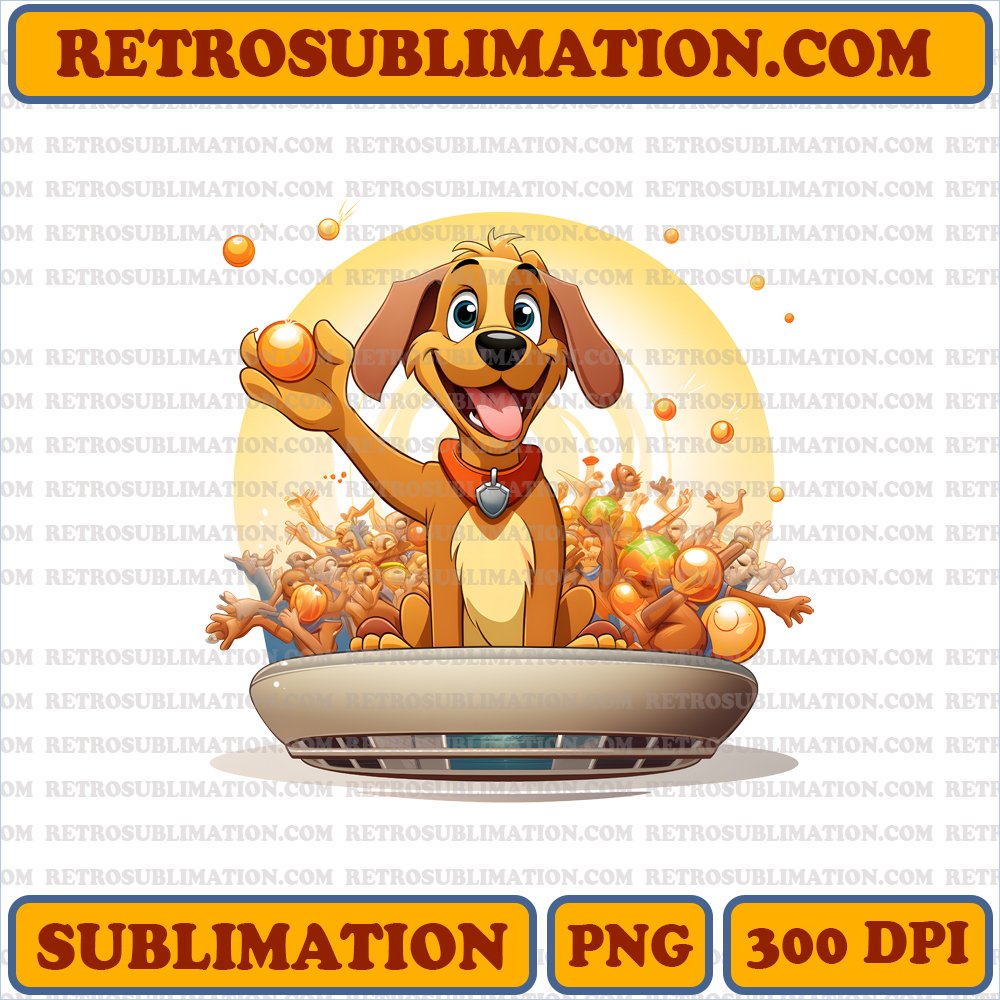 Festive Thanksgiving Parade - Pluto Waving to the Crowd Energize Your Designs with this Unique Bootleg-Style PNG Digital Download. No Shadows - White Background - Vibrant Primary Colors. Typography - 10.
