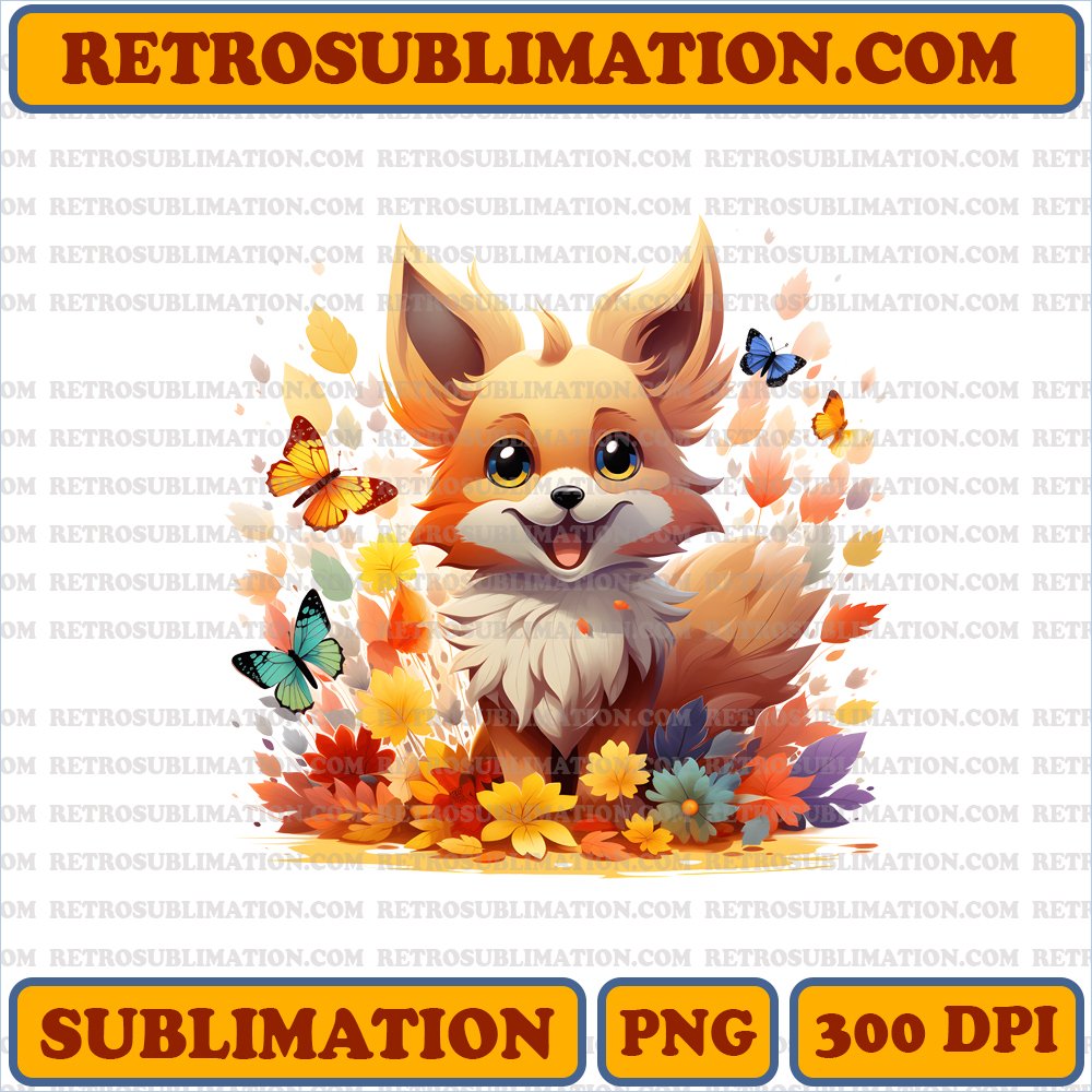 <Thanksgiving> Eevee Playtime Delight - Digital Sublimation PNG Download
