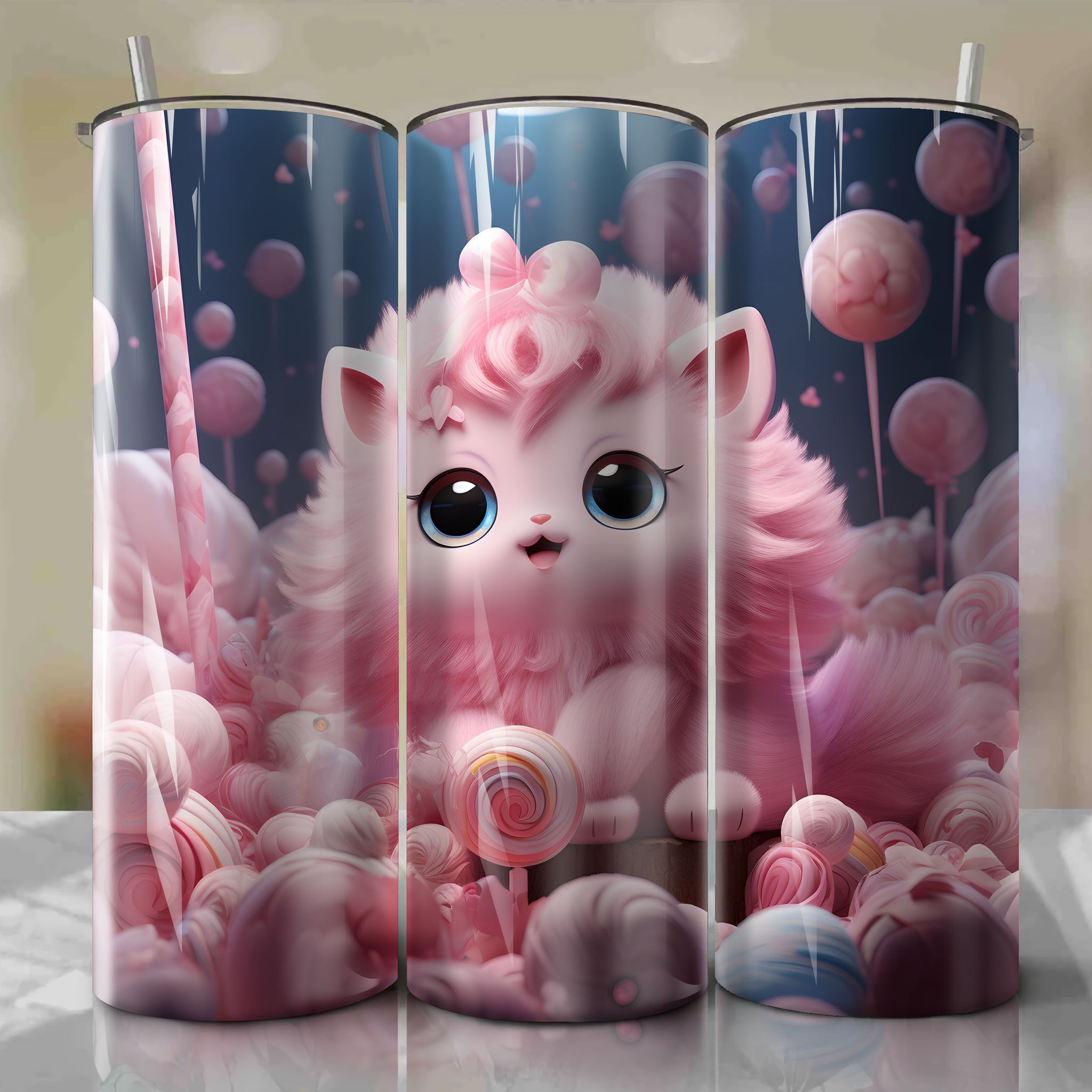 Captivating Jigglypuff: A Charming 20 Oz Tumbler Wrap with Enchanting Artwork
