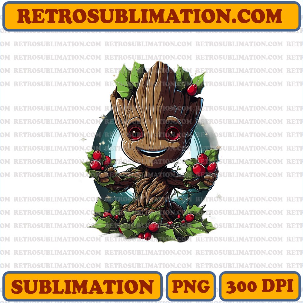 Christmas Groot - Marvel Tree Decorator - Festive Cartoon PNG Download
