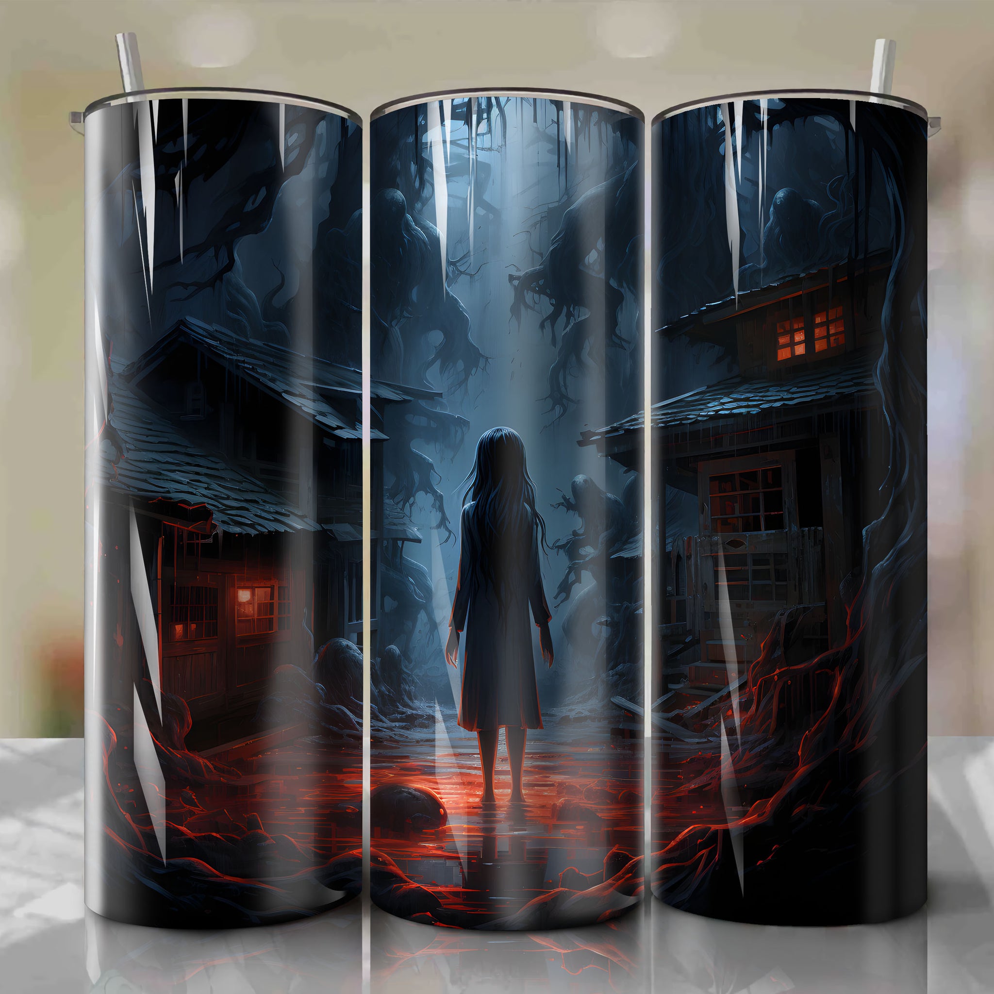 The Grudge Grudge - Sadako Emerges: 20 Oz Tumbler Wrap
