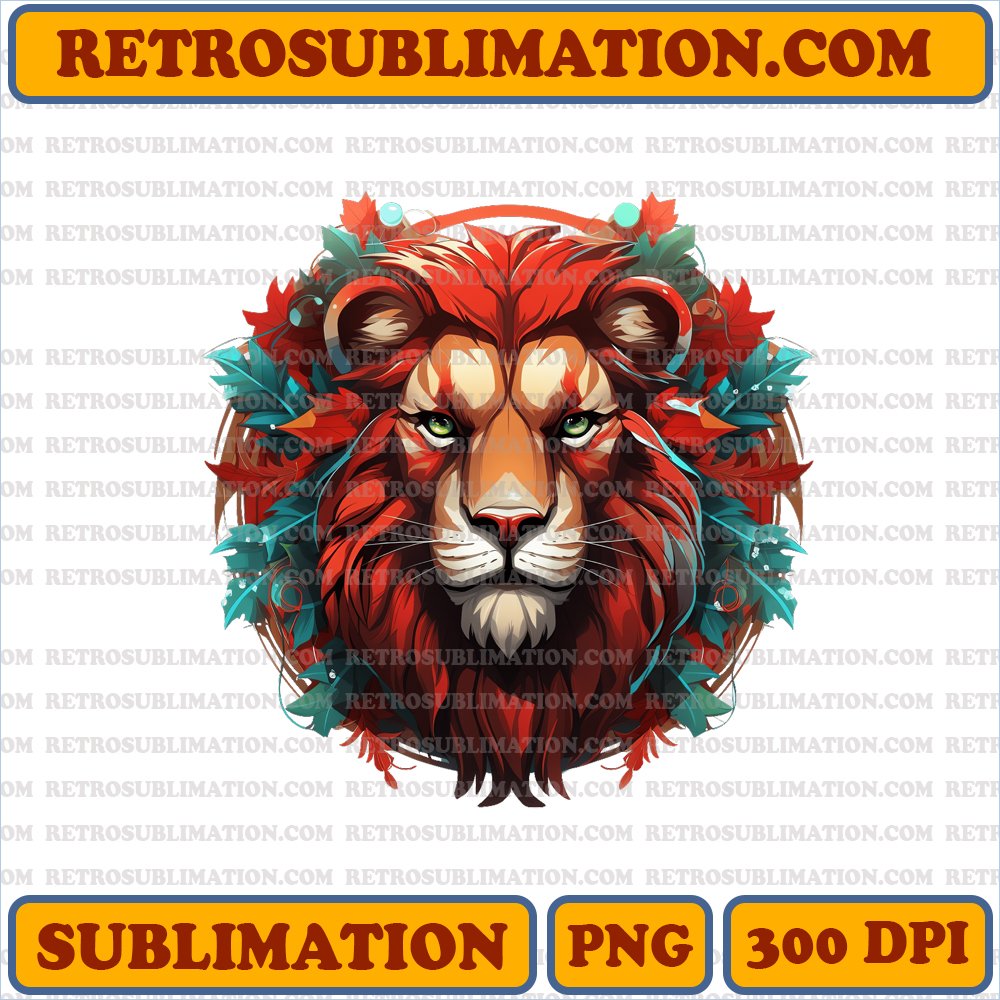 Christmas Scar - Wreath Mane - Humorous Sublimation PNG Digital Download
