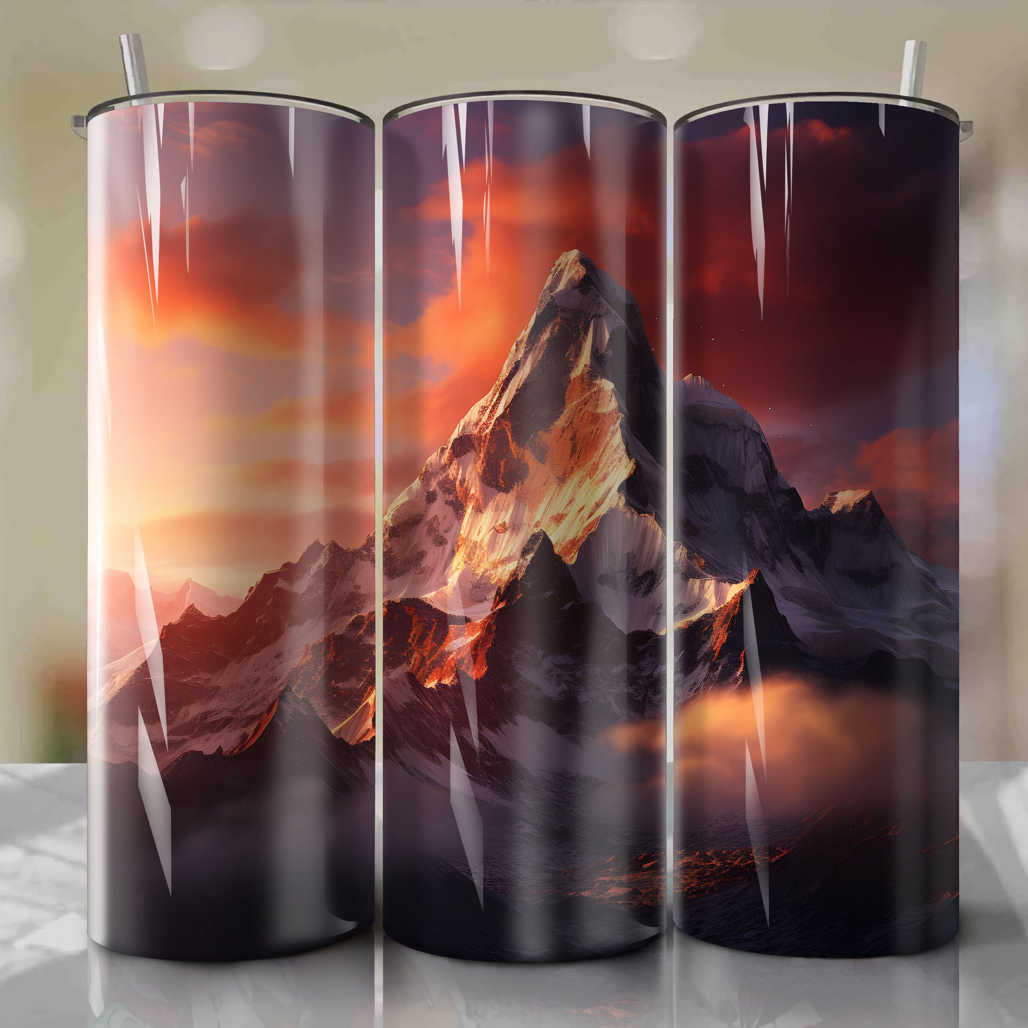 Tumbler Wrap: Mount Everest Autumn Twilight Soft Blending Techniques
