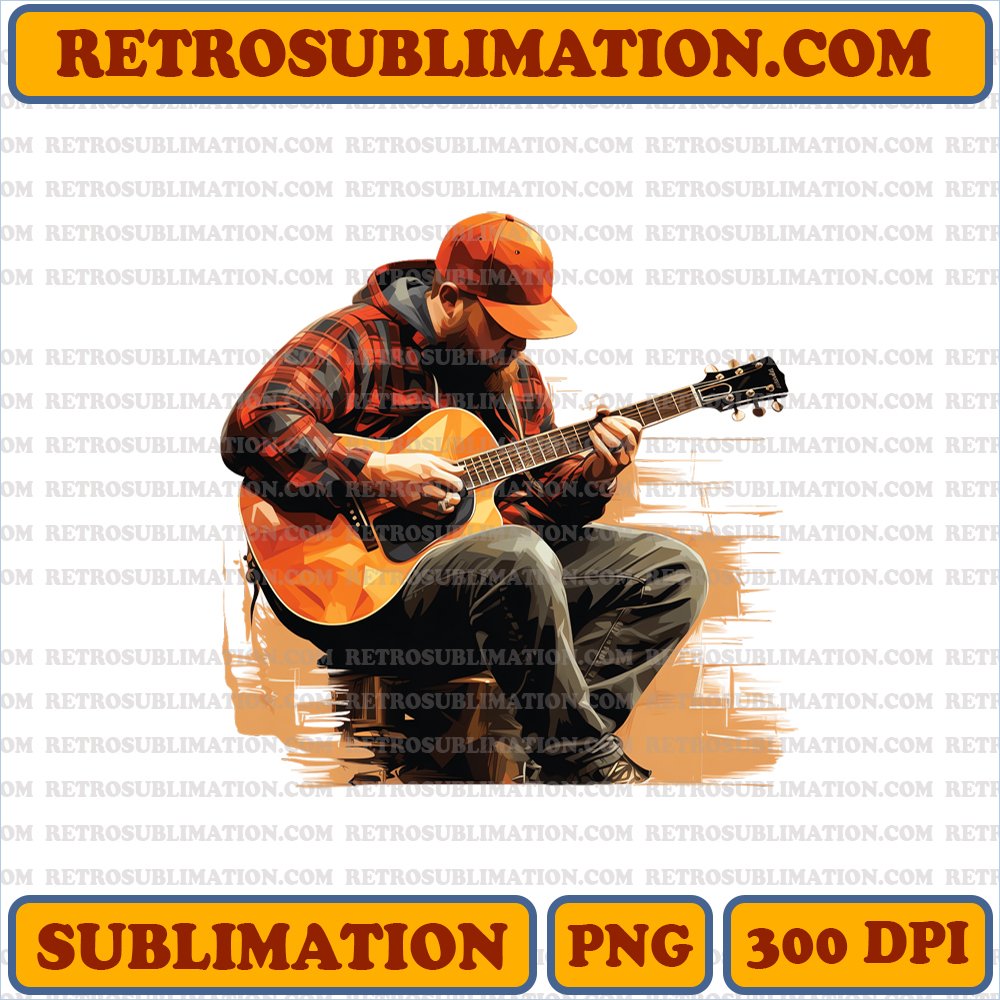 Thanksgiving Luke Combs - Plaid Shirt - Bootleg Style Sublimation PNG
