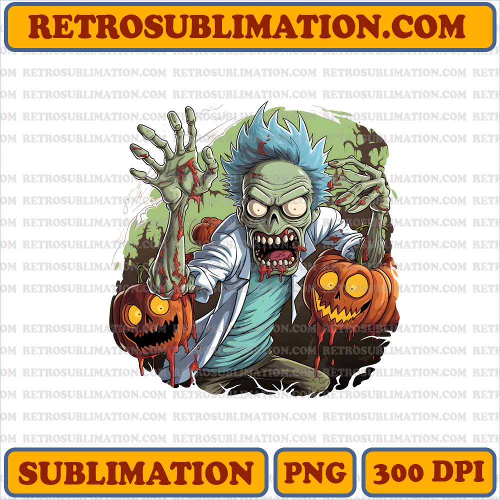 Halloween Rick Sanchez - Burping Battle with Zombie Bootlegs Digital Download [PNG]
