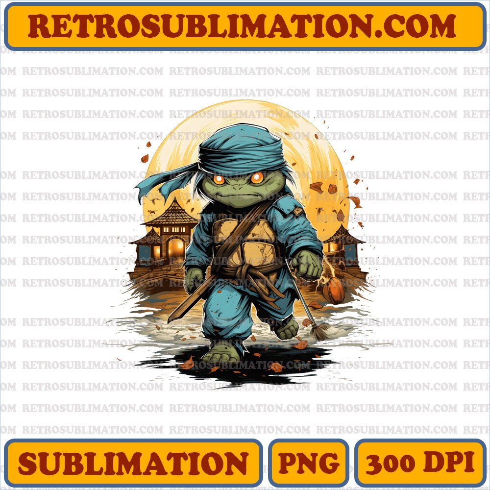 Determined Leonardo - Unique Halloween Sublimation PNG Digital Download
