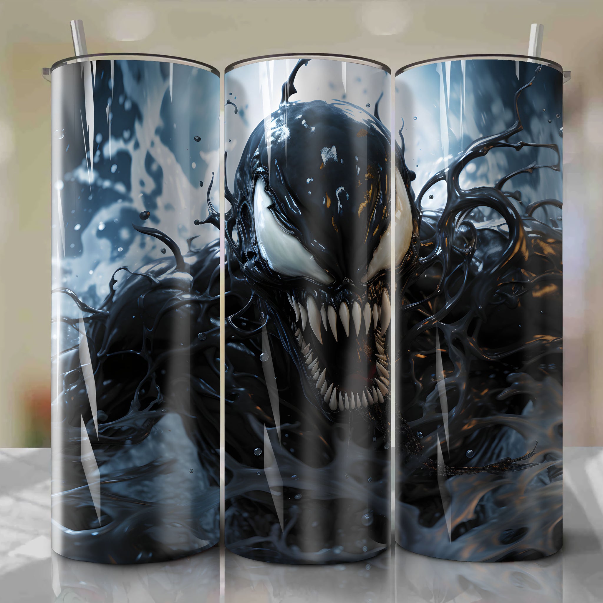 Venom 20 Oz Tumbler Wrap: Sinister Symbiote Unleashed
