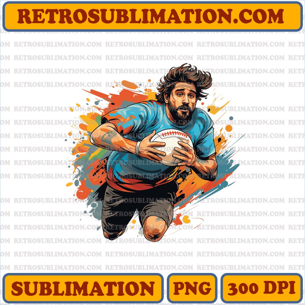 Thanksgiving Thomas Rhett Football Game - Sporty Bootleg Style - High Contrast Sublimation PNG
