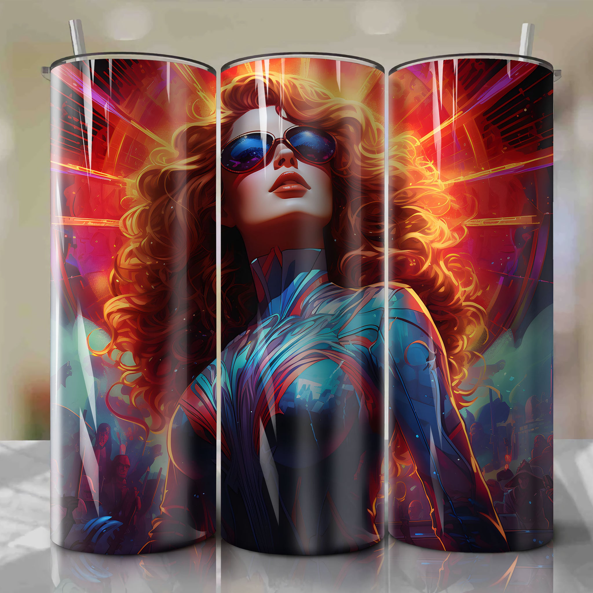 Dazzler 20 Oz Tumbler Wrap - Embodying Creativity and Showmanship
