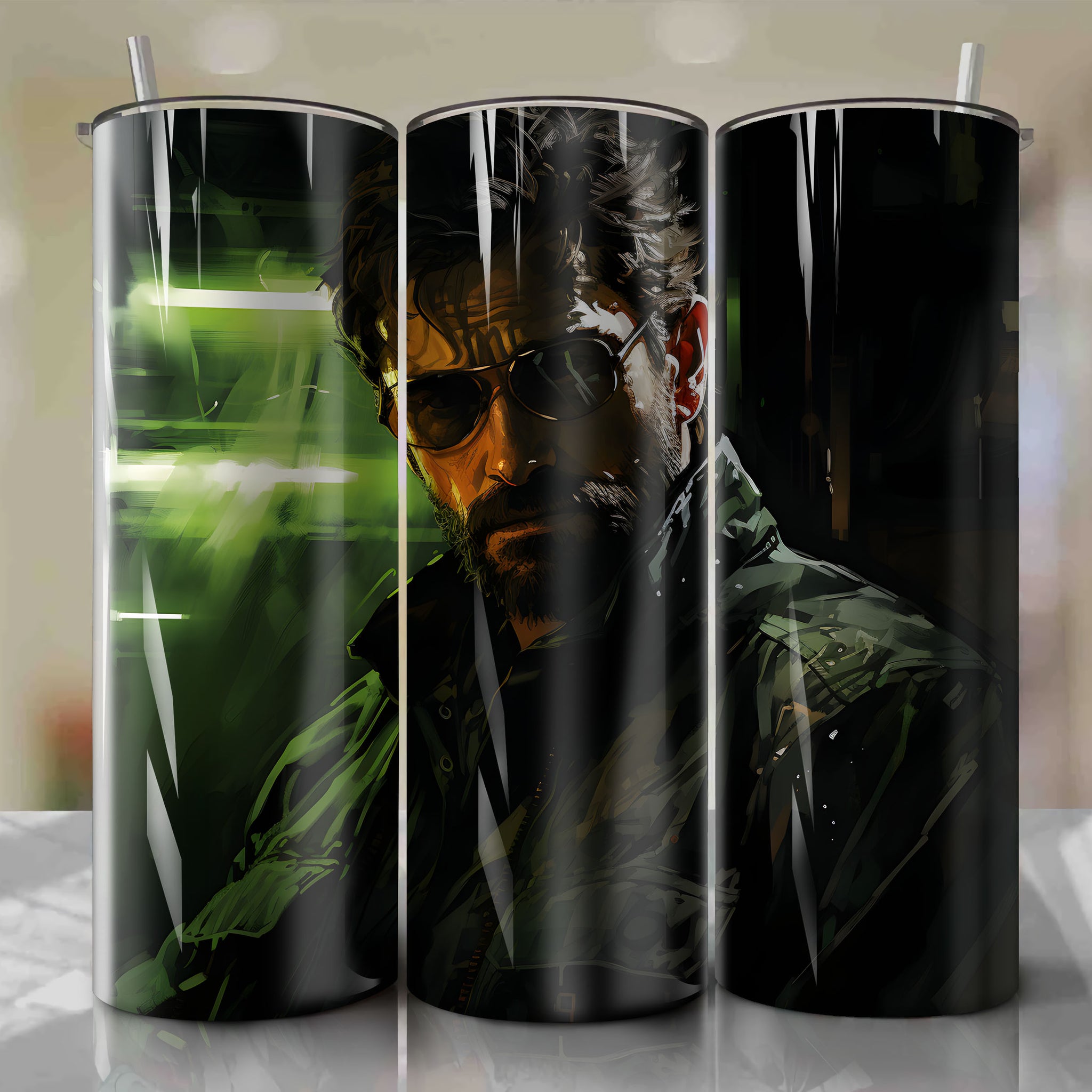 Stealthy Sam Fisher Graces a 20 Oz Tumbler Wrap - A Tribute to Splinter Cell

or

Intricate Artwork of Sam Fisher - The Perfect Design for a 20 Oz Tumbler Wrap
