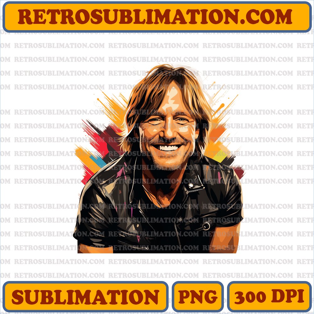 Thanksgiving Keith Urban - Fan-Friendly Bootleg Style - PNG Sublimation Download
