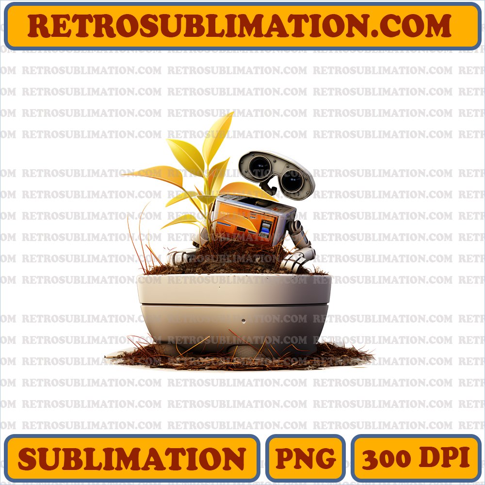 Hopeful WALL-E Thanksgiving Digital Download - Sublimation PNG File
