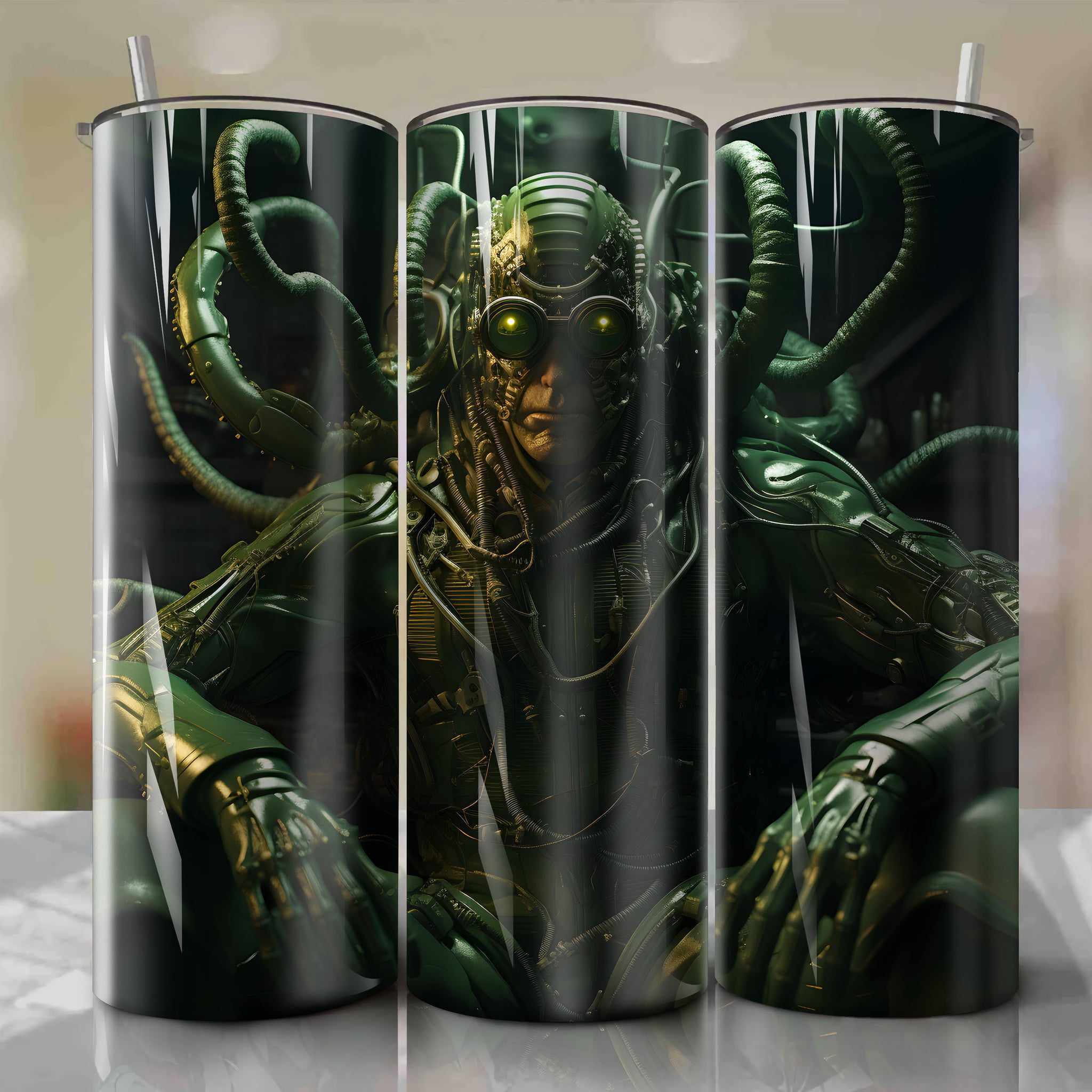 Genius and Madness Unleashed: Doctor Octopus 20 Oz Tumbler Wrap
