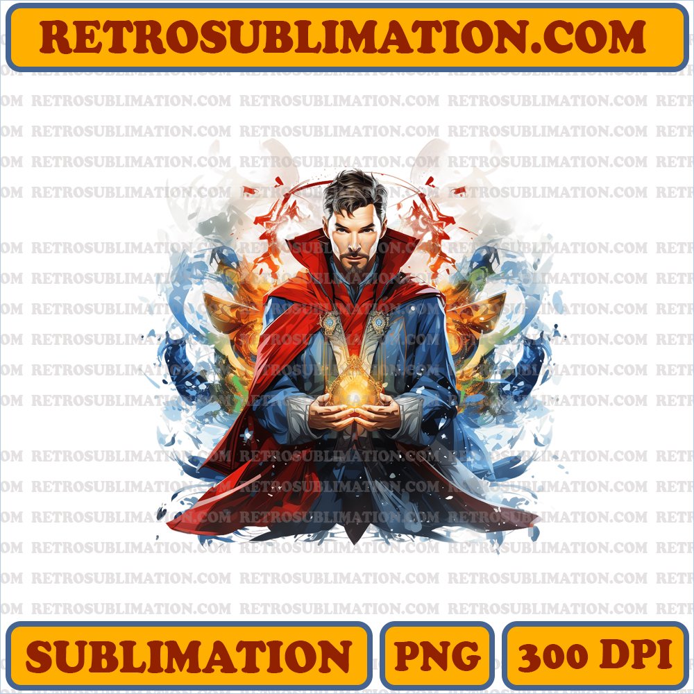 Christmas Doctor Strange - Marvel Edition - Sublimation PNG Digital Download
