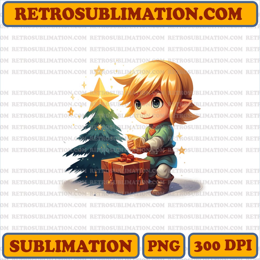 Christmas Link - Heroic Star Placement - PNG Digital Download
