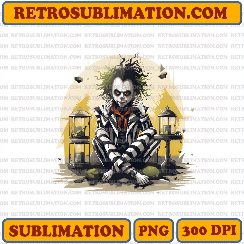 Beetlejuice Spooky Trap - Halloween Sublimation PNG Digital Download
