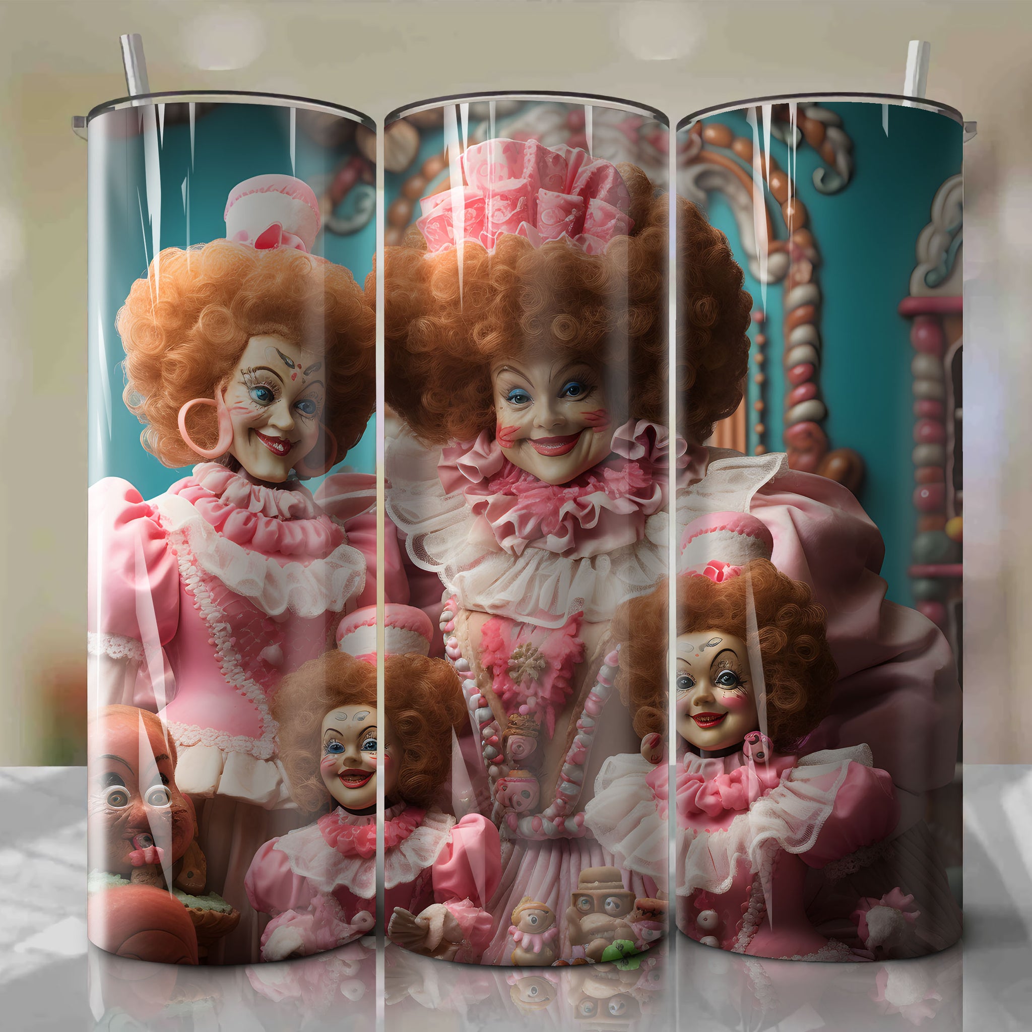 Warm and Playful Tumbler Wrap: Mother Ginger's Joyous Spirit of Christmas
