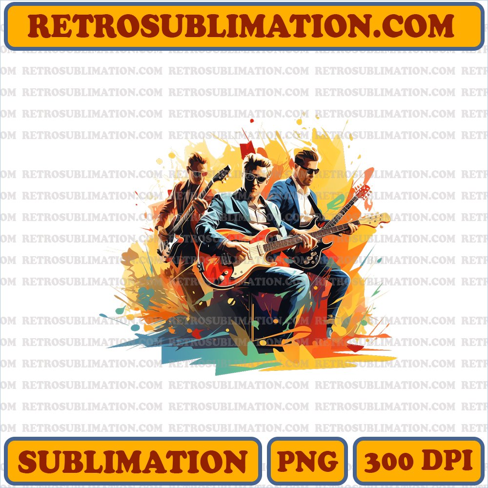 Thanksgiving Rascal Flatts Instruments - Energetic Bootleg Style - PNG Sublimation Download
