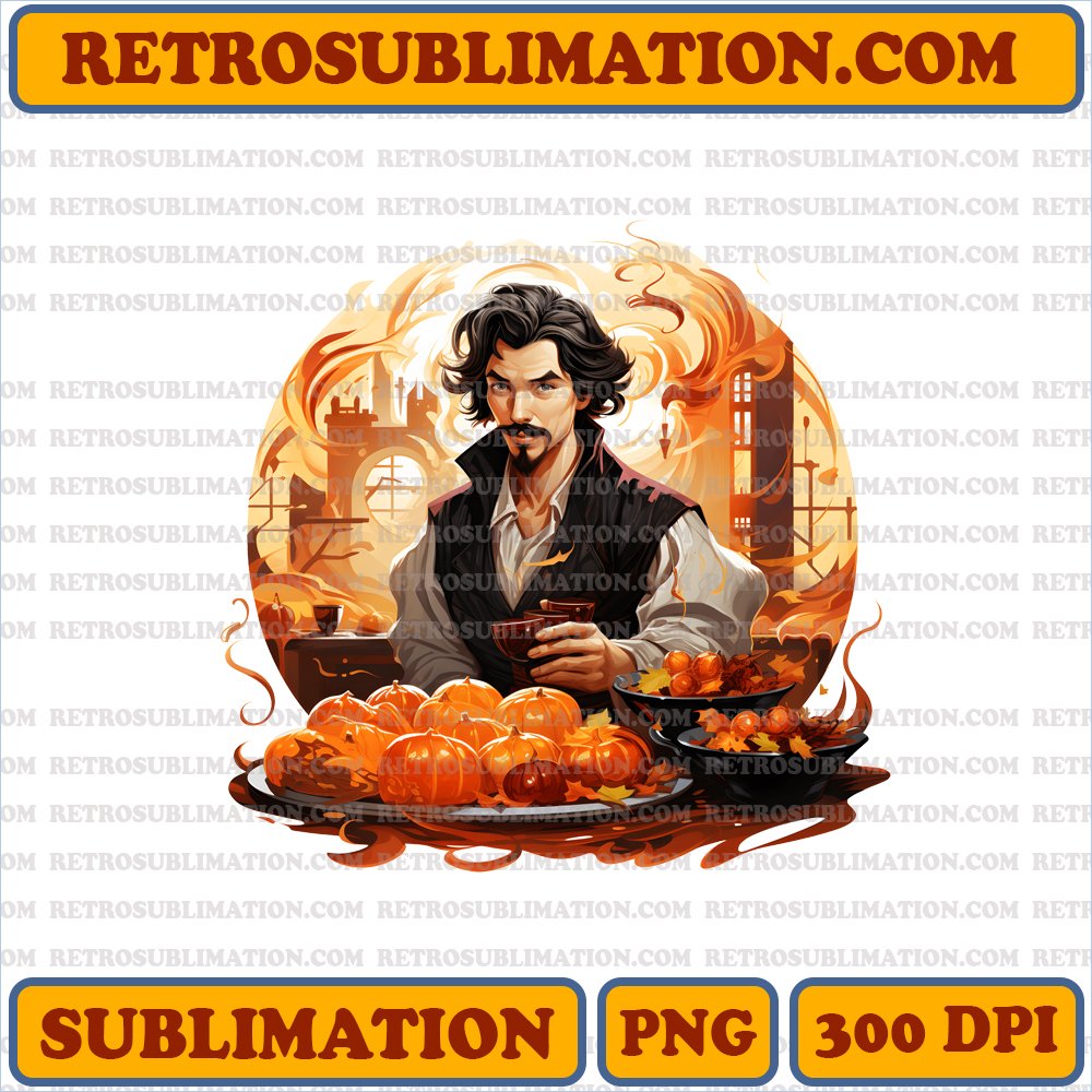 Magical Pumpkin Pies - Thanksgiving Sublimation PNG Digital Download
