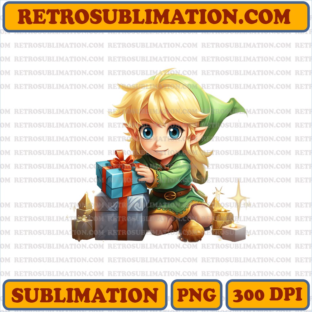 Christmas Link - Presents Unleashed - Sublimation PNG Digital Download
