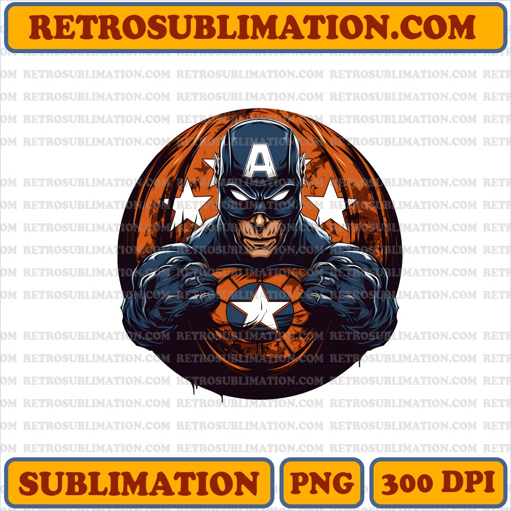 Proud Captain America - Spirit of Halloween | Digital Download | Sublimation PNG
