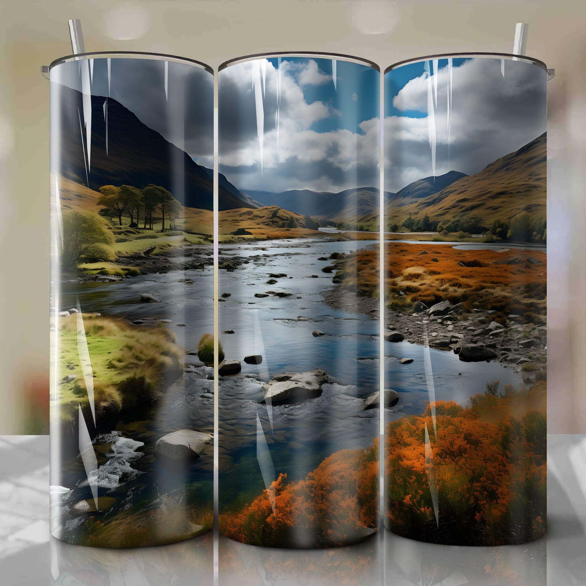 Capturing the Bold Contrasts of Autumn in the Scottish Highlands: Tumbler Wrap
