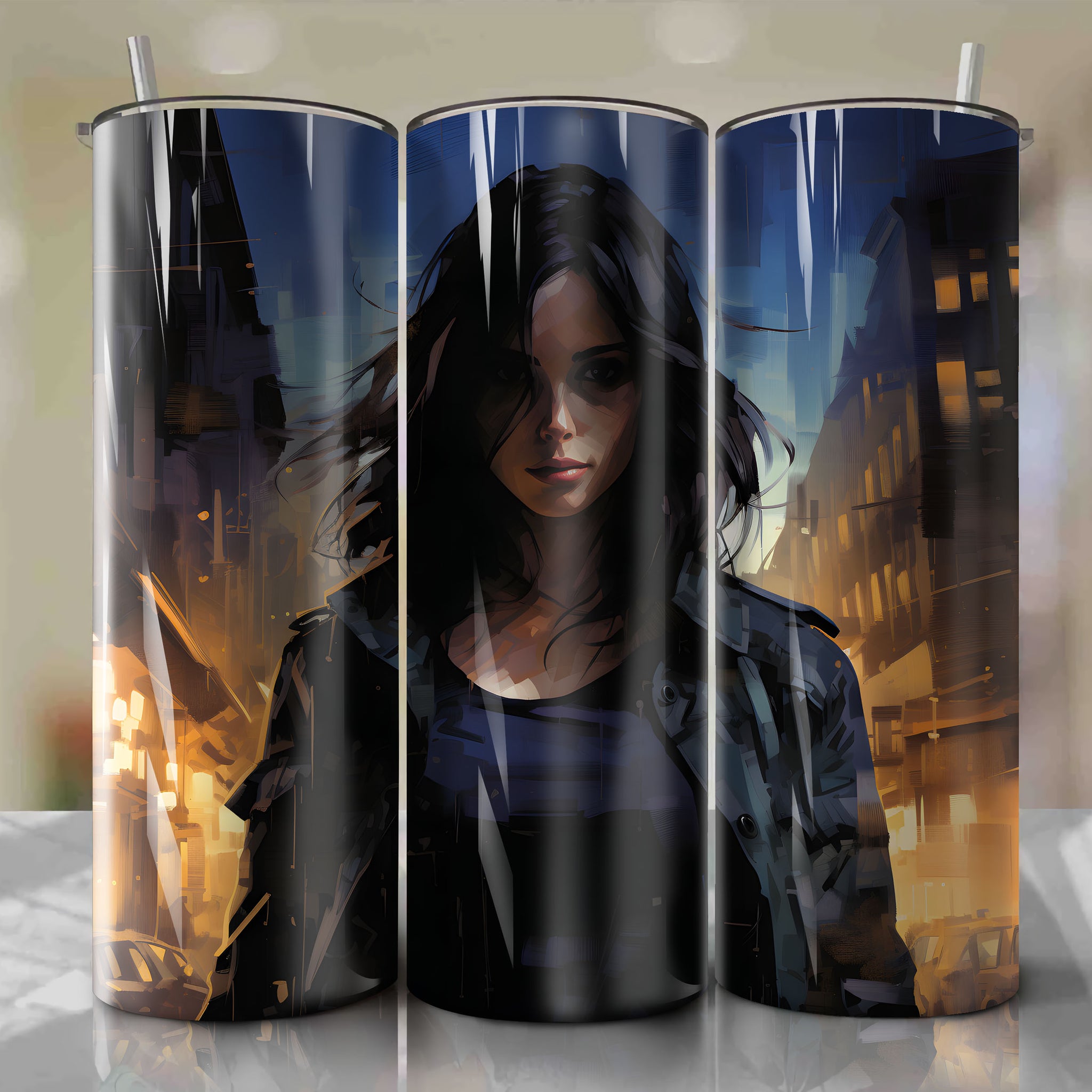 Jessica Jones: Noir Detective in Action - 20 Oz Tumbler Wrap
