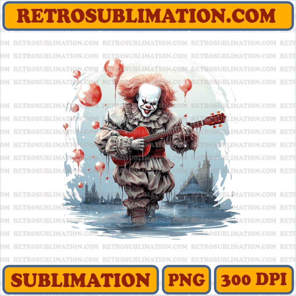 Christmas Pennywise - Twisted Carols - Spine-Chilling PNG Sublimation