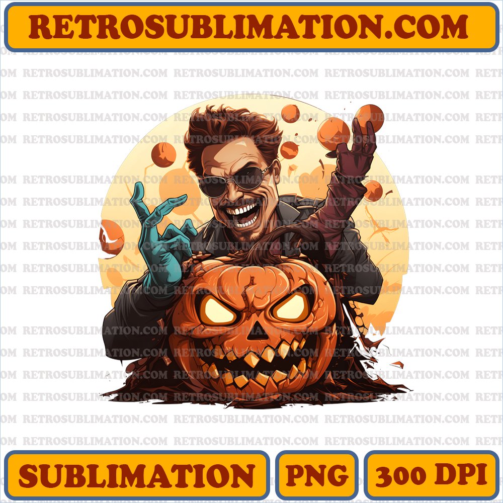 Laughing Tony Stark Halloween Prank Digital Download - Unique Sublimation PNG
