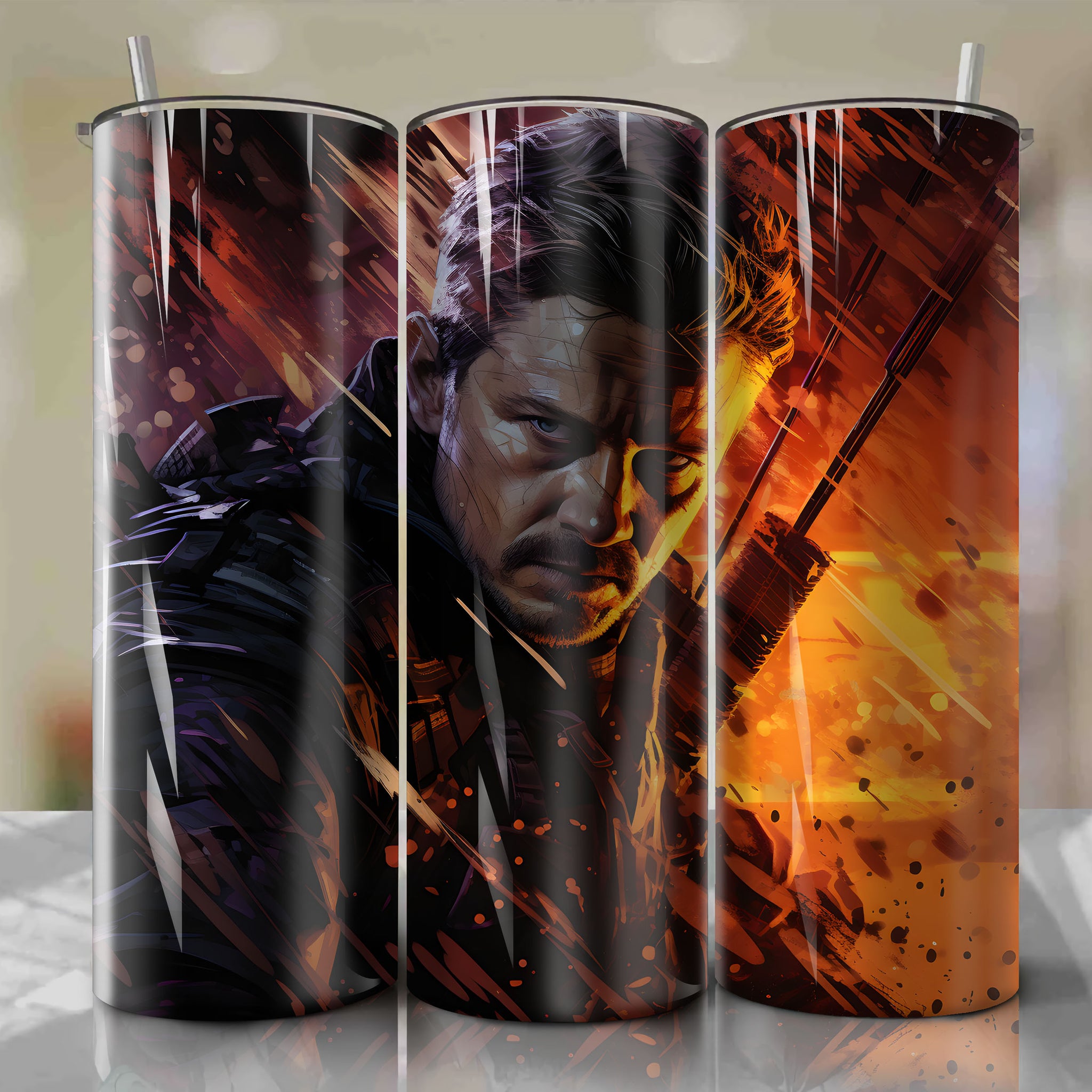 Precision and Focus: Hawkeye's Rain of Arrows on 20 Oz Tumbler Wrap
