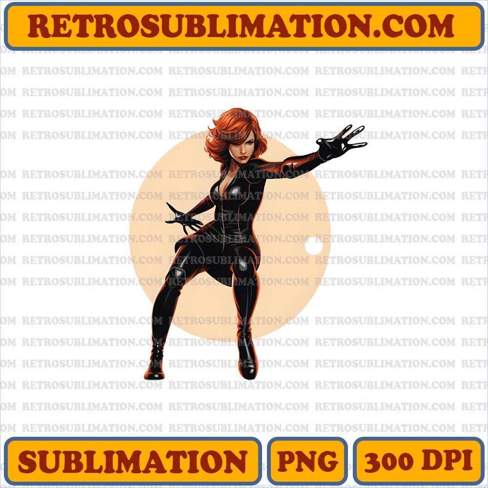 Daring Dodge - Halloween Black Widow PNG Digital Download – Bootleg Style - Graceful Move - Maximum Contrasts - Typography - -10
