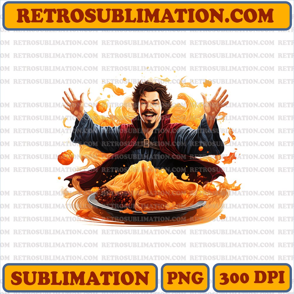 Thanksgiving Cloak of Levitation - Doctor Strange Sublimation PNG Digital Download
