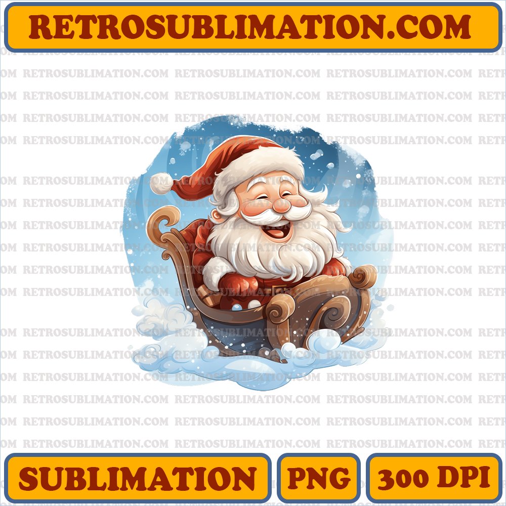 Christmas Santa Claus - Miser Brothers Edition - Festive Sublimation PNG Digital Download
