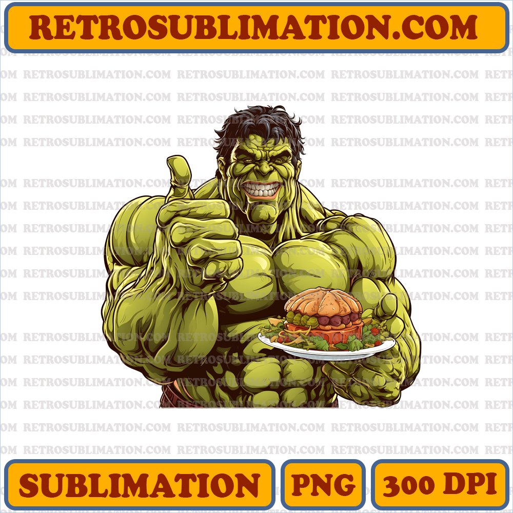 Giant Hulk Thanksgiving Turkey Leg - Digital Download | Sublimation PNG
