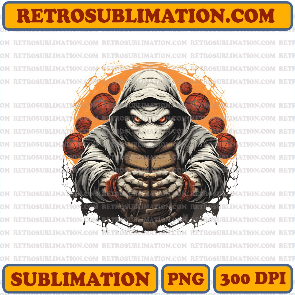 Raphael's Halloween Duel - Bootleg Style Sublimation PNG Digital Download
