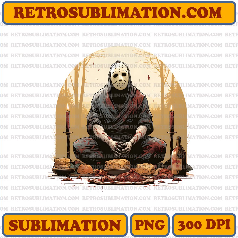 Thanksgiving Feast - Jason Voorhees Tribute - Digital Download | Sublimation PNG
