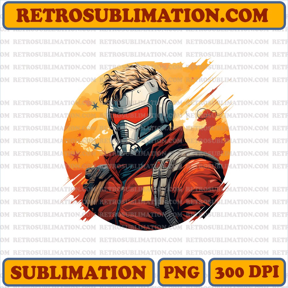 Digital Download - Star-Lord Thanksgiving Space Heist - Sublimation PNG
