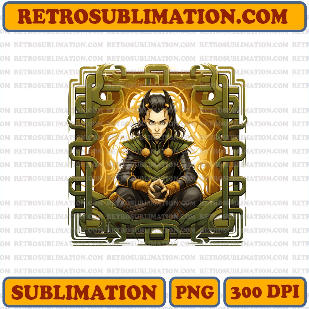 Mystical Loki - Haunted Maze Digital Download - Sublimation PNG
